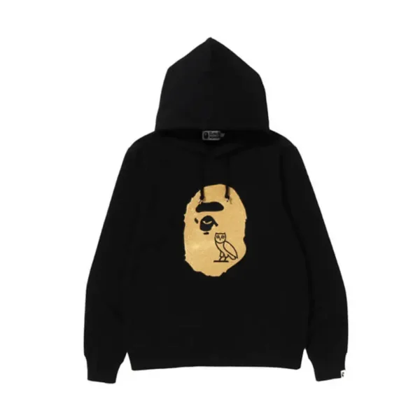 A Bathing Ape Street Wear Printed Black Hoodie