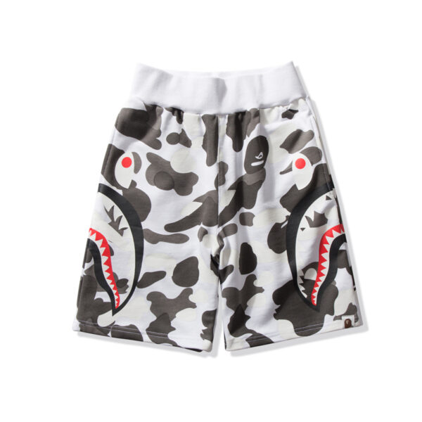 1ST CAMO GLOW SIDE SHARK BEACH SHORTS MENS