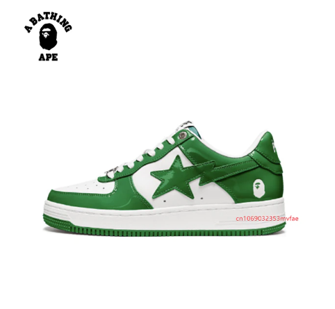 Bape Sta Skateboard Green Shoes Men Women