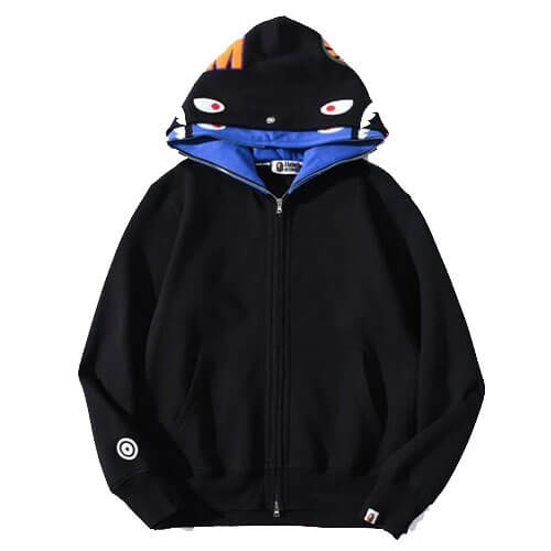 BAPE ABC CAMO SHARK WIDE FIT ZIP UP HOODIE