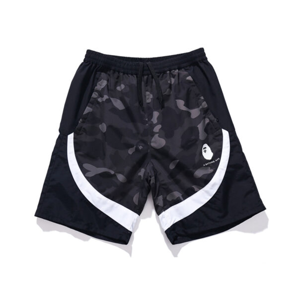 BAPE Color Camo Color Block Shorts Black