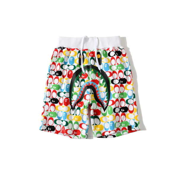 BAPE SHARK COLOUR CAMOUFLAGE SHORTS