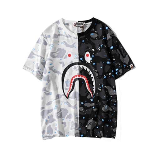 BAPE SHARK HEAD CAMO LUMINOUS T SHIRT