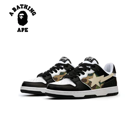 A Bathing Ape Sport Bapesta Shoes Men Women